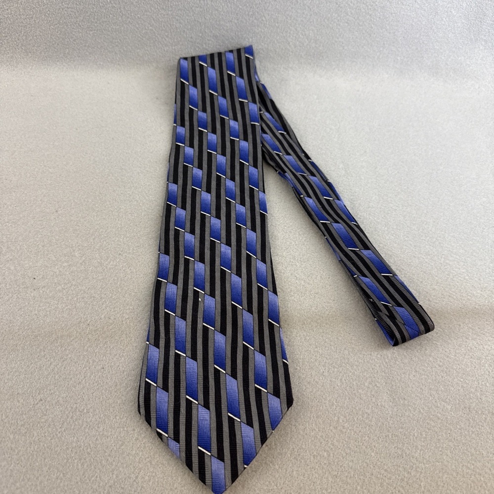 Milano Uomo Men's Tie, 100% Imported Silk, Executive, Necktie